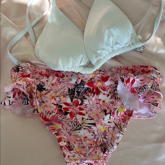 Floral Ruffle Bikini Bottom - Picture 3 of 5